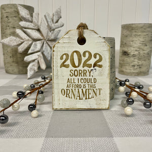 Pallet Wood Christmas Ornaments - Funny 2022