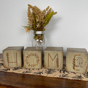 Wood Blocks - Home/Fall