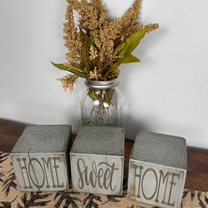 Wood Blocks - Home Sweet Home