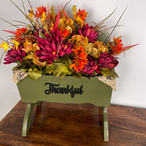 Planter Box Fall Arrangement