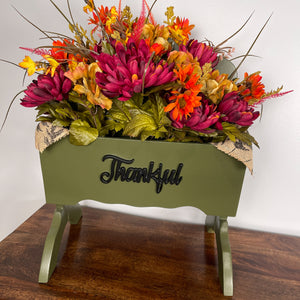 Planter Box Fall Arrangement