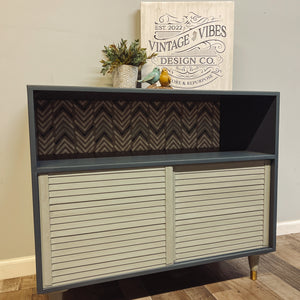 Louvered Sliding Door Cabinet