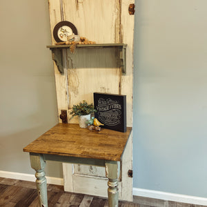 Repurposed Antique Door Table