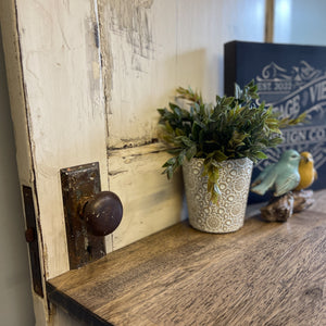 Repurposed Antique Door Table