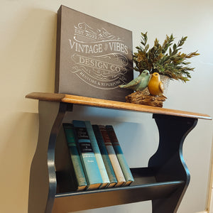 Book Rack End Table