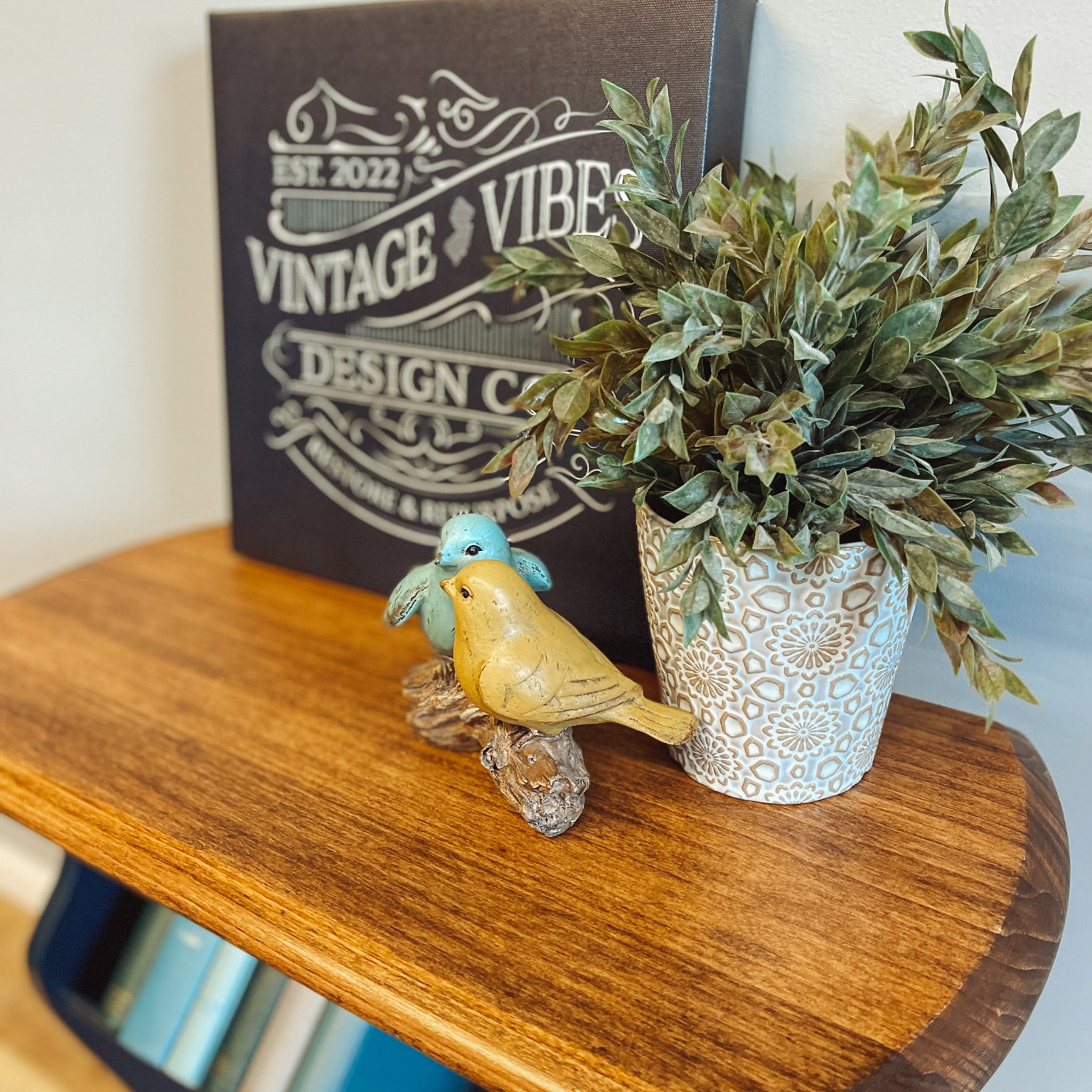 Book Rack End Table