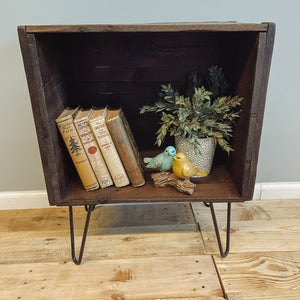 Reclaimed Crate End Table