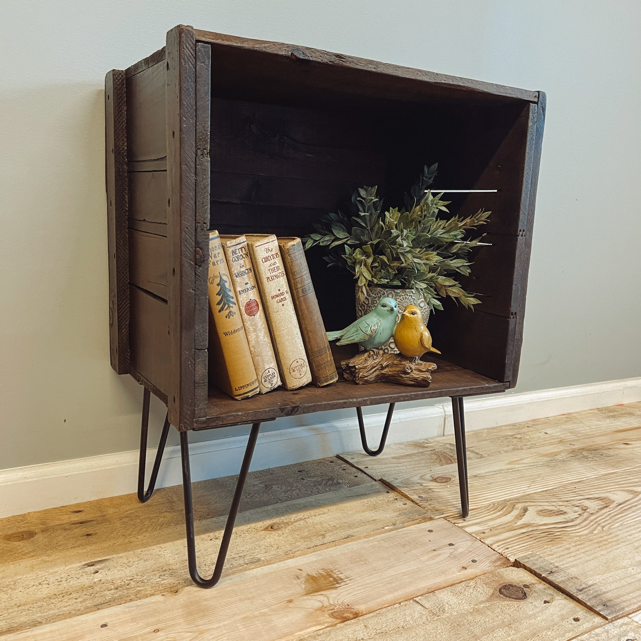 Reclaimed Crate End Table