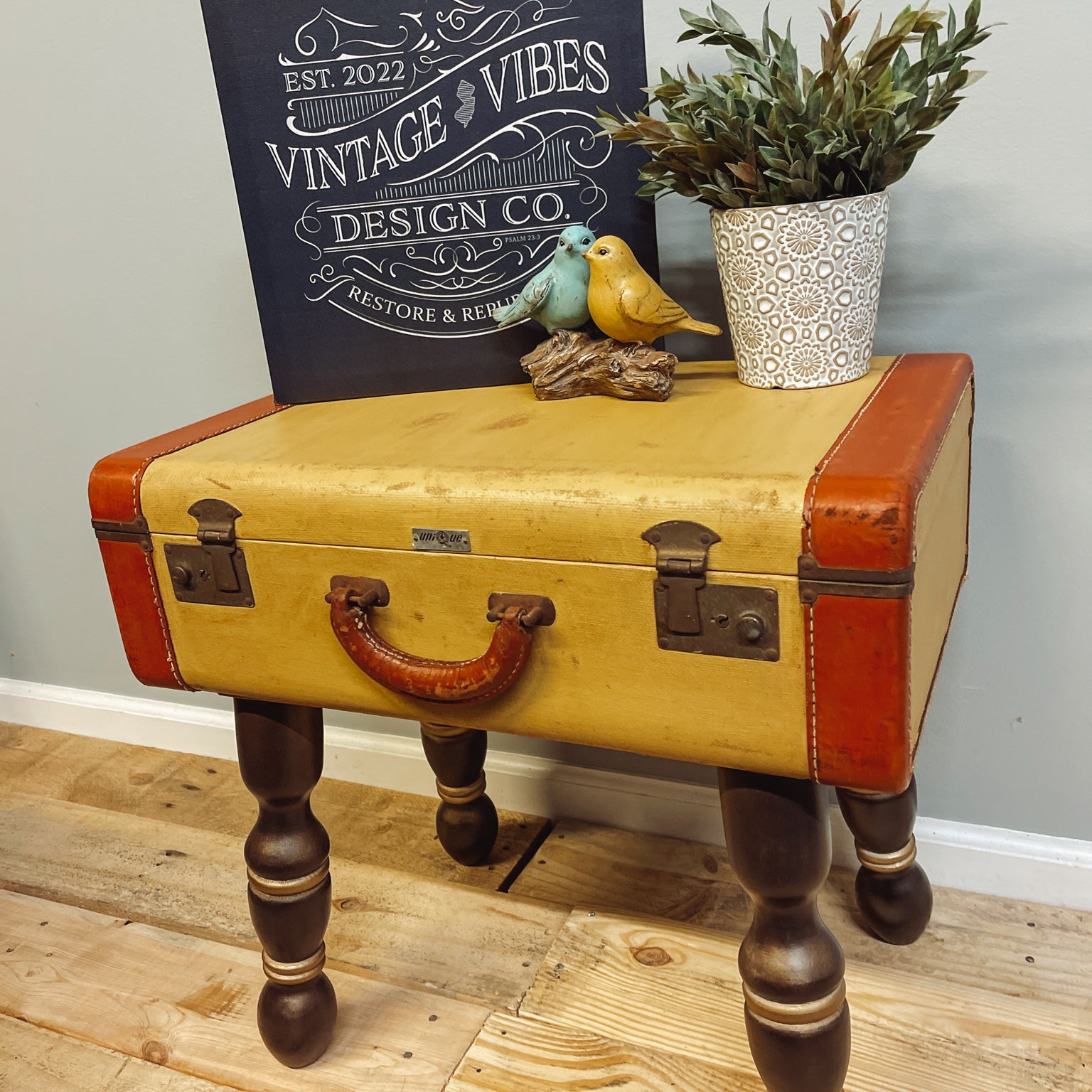 Antique Suitcase Tables