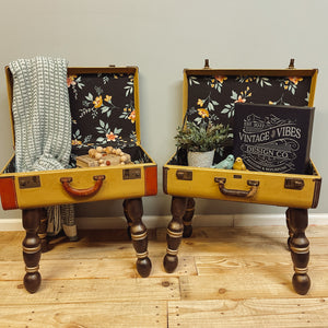 Antique Suitcase Tables