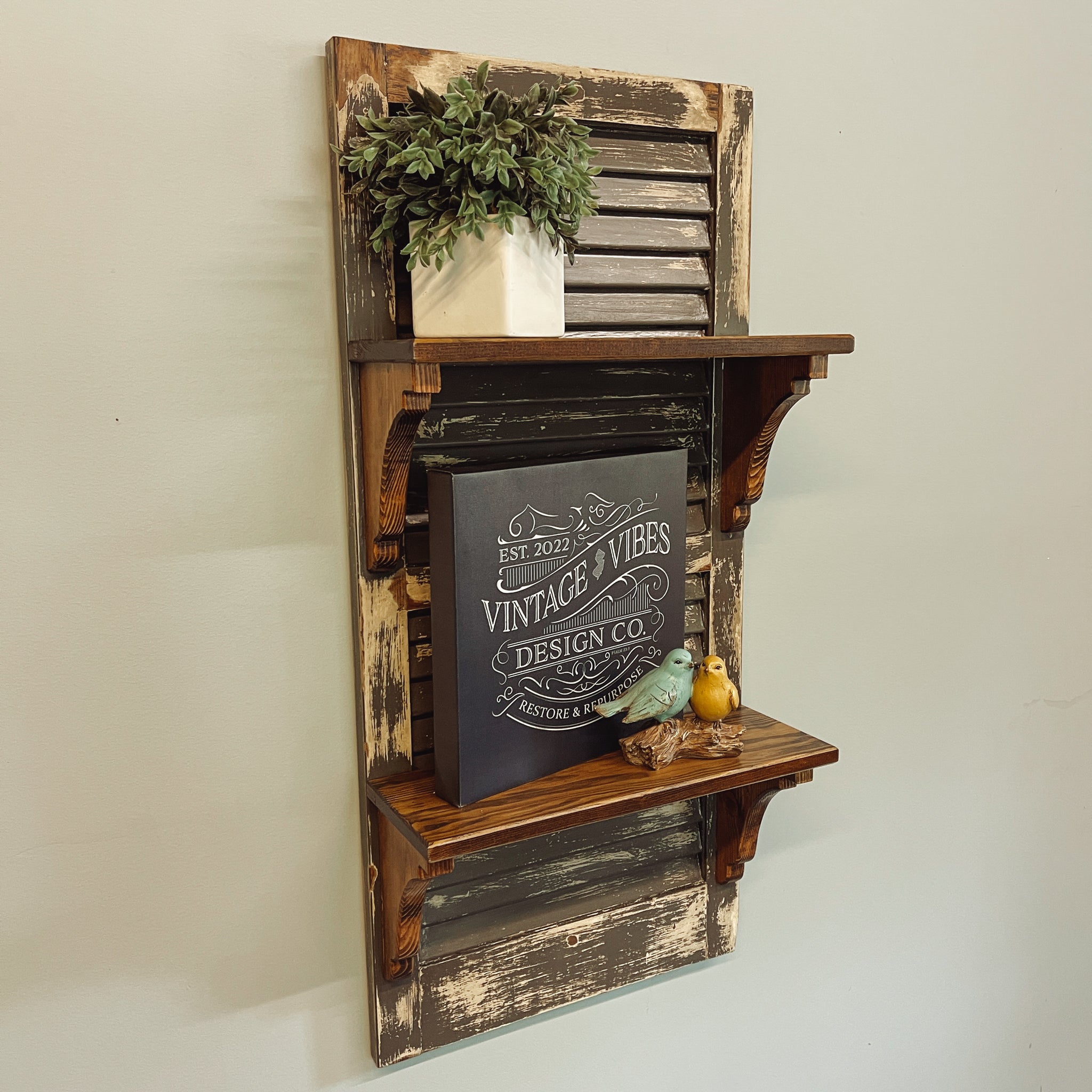 Shutter Wall Shelf