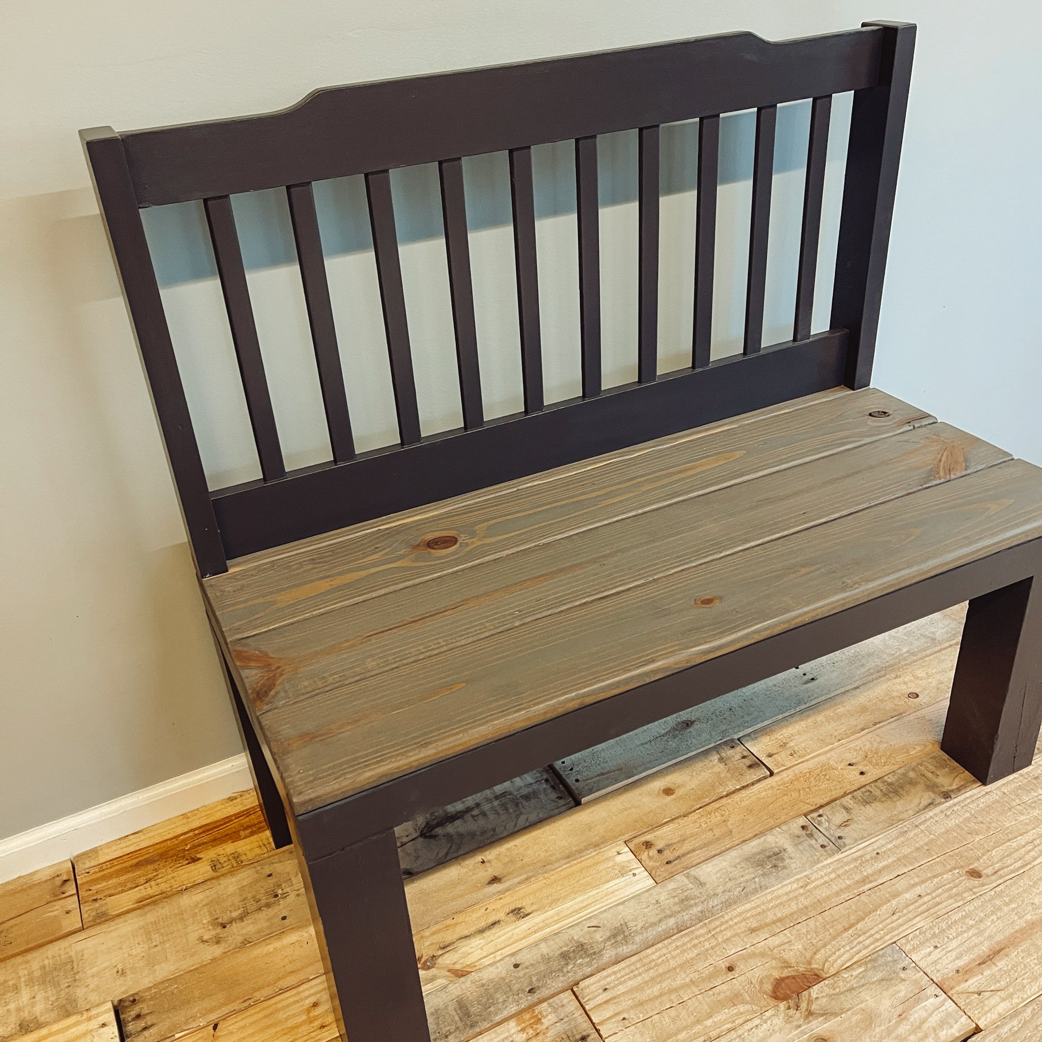 Twin Slat Headboard Bench