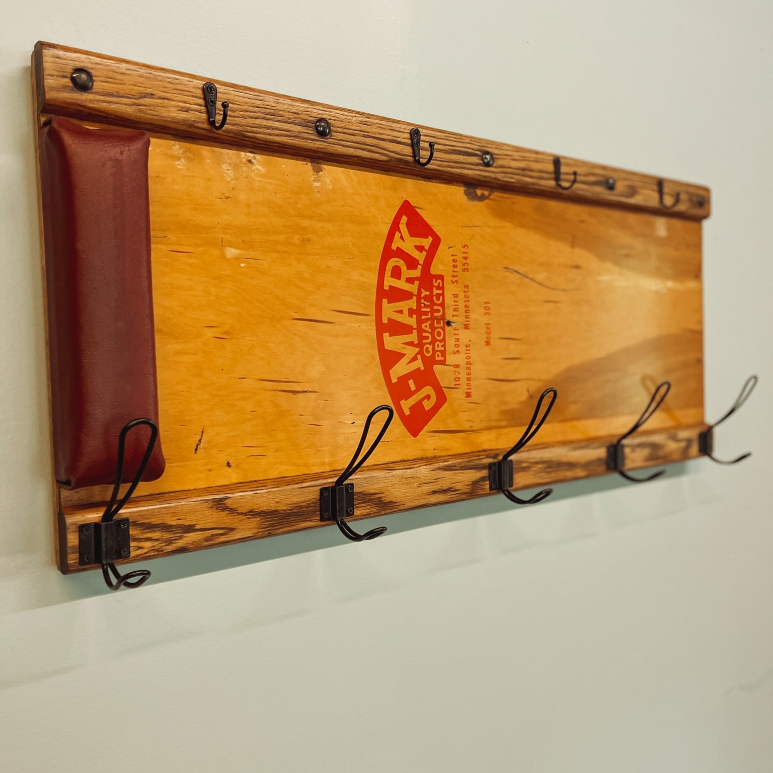 Mechanic’s Creeper Coat Rack - Red