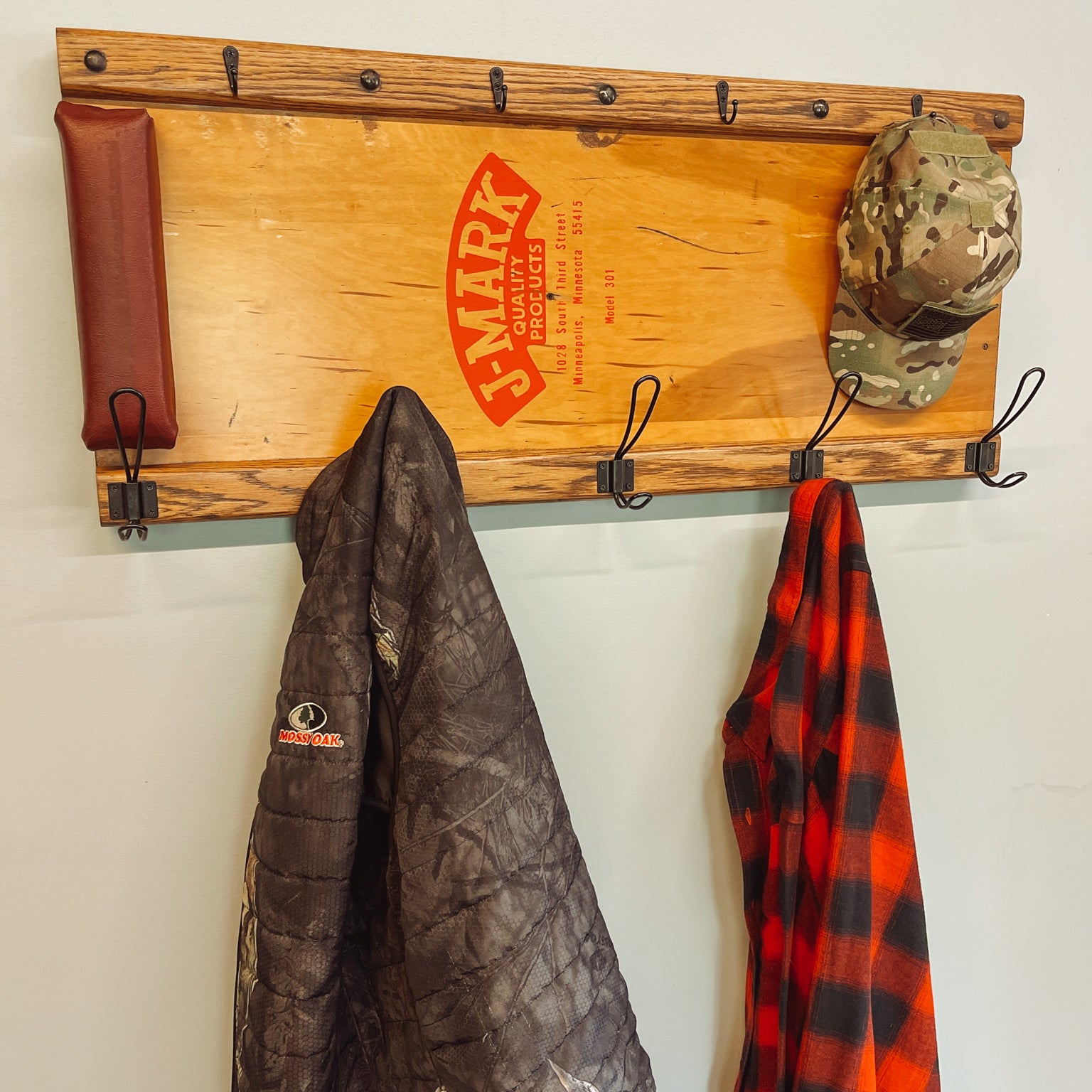 Mechanic’s Creeper Coat Rack - Red