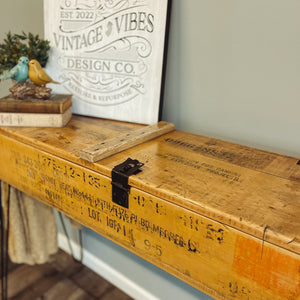 Ammo Crate Console Table