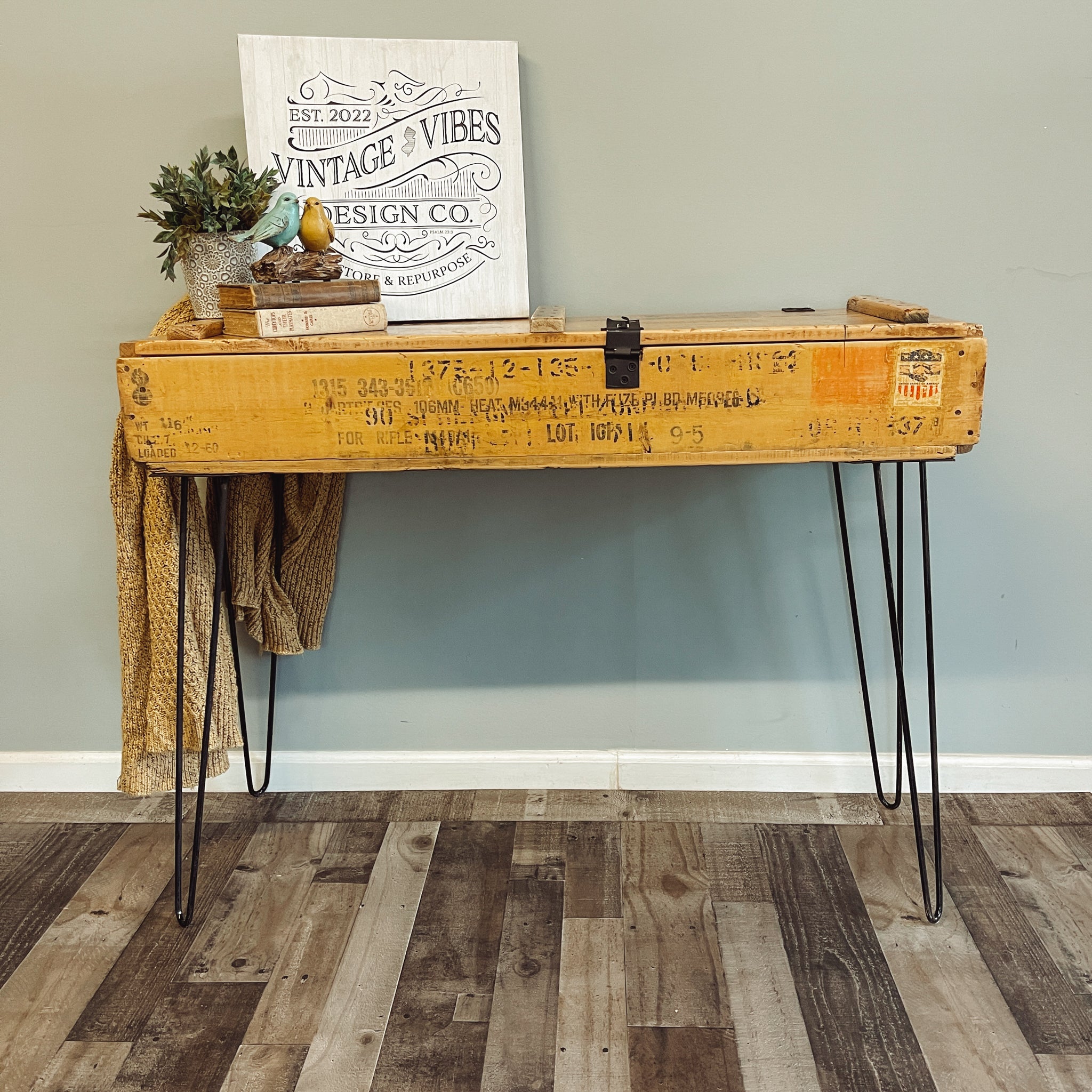 Ammo Crate Console Table