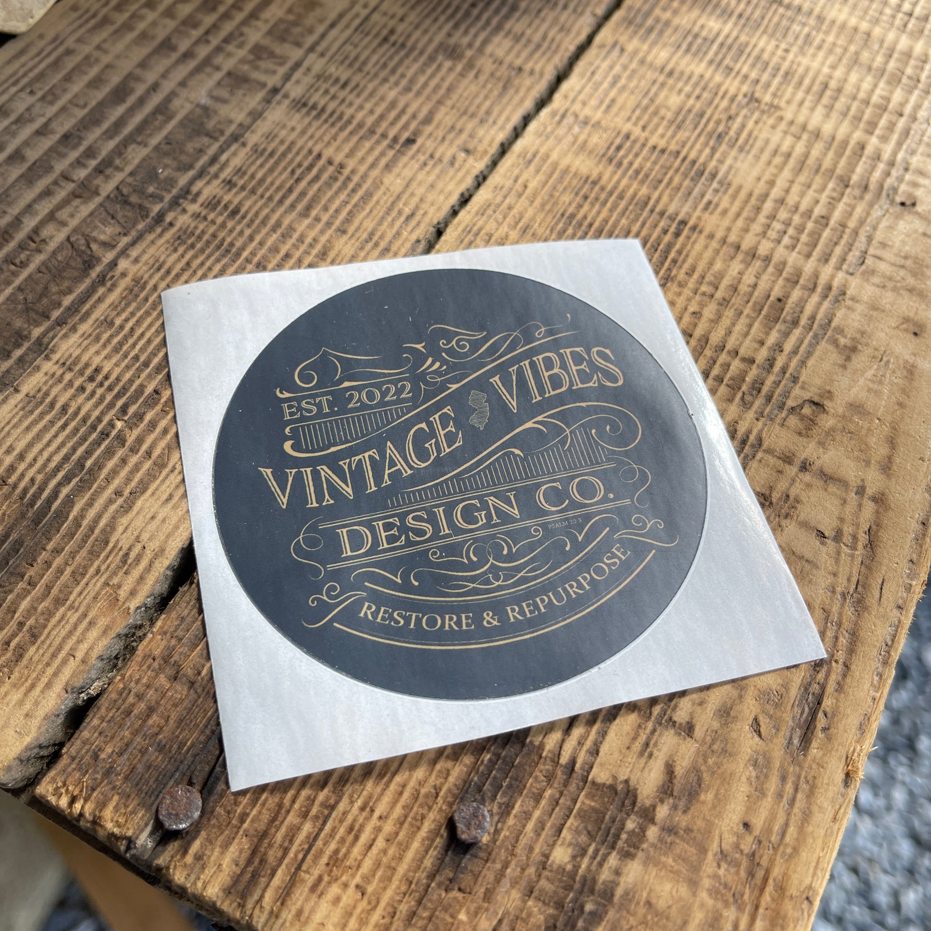 Vintage Vibes Design Decal